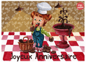 Gourmande petite chef pour un anniversaire joyeux